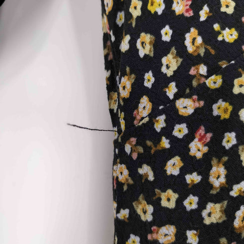 ザラ ZARA 小花柄 レーヨン パフスリーブ ワンピース レディース import:S