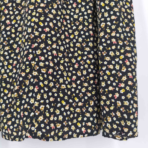 ザラ ZARA 小花柄 レーヨン パフスリーブ ワンピース レディース import:S