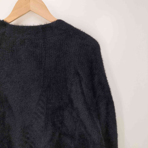 ザラ ZARA FAUX FUR TEXTURED CARDIGAN テクスチャ― シャギー カーディガン メンズ import:XL