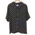 ザラ ZARA FLORAL PRINT SHIRT シアー オープンカラー S/S シャツ メンズ import:L