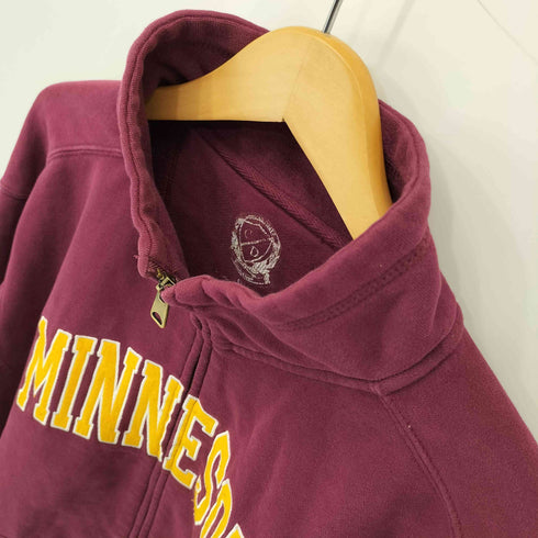 MINNESOTA カレッジロゴ ジップアップ スウェット メンズ import:S