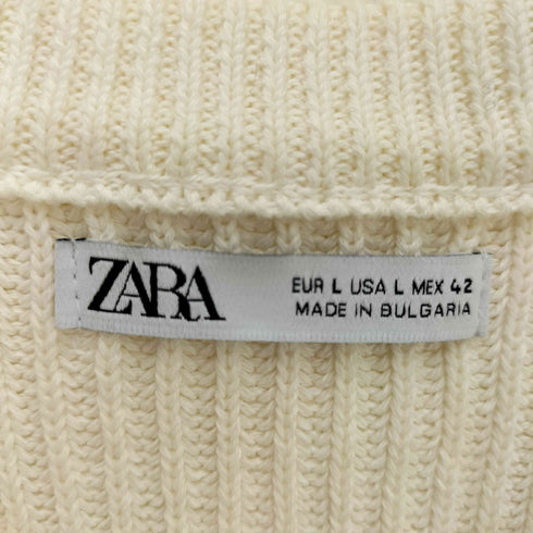 ザラ ZARA COTTON KNIT VEST コットン ニット ベスト メンズ import:L