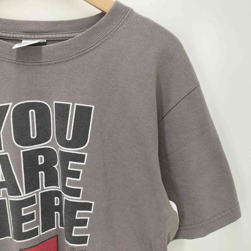 00S USA製 anvilボディ GI APPAREL INC. YOU ARE HERE プリント クルーネック S/S Tシャツ コピーライト2000 メンズ import:M