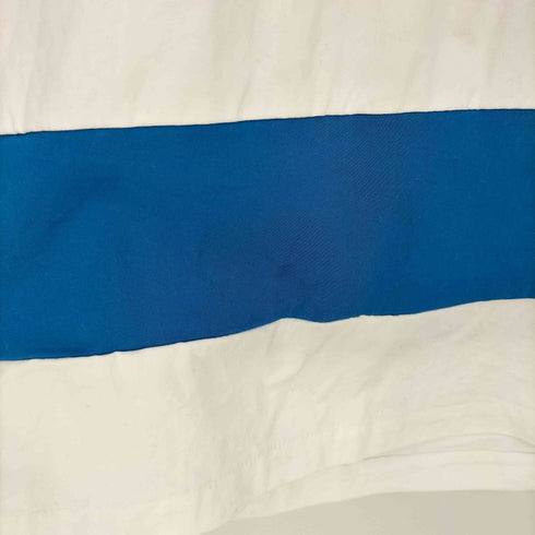 ザンダーゾウ XANDER ZHOU 19ss Blue Striped Rugby Polo ストライプ ラグビー ポロシャツ ラガーシャツ メンズ JPN:48