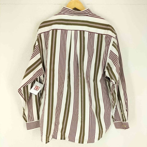 トミーヒルフィガー TOMMY HILFIGER ストライプ柄裾ロゴ刺繍BDシャツ メンズ JPN:XL
