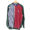 トミーヒルフィガー TOMMY HILFIGER ストライプ切替ロゴ刺繍BDシャツ メンズ JPN:XL