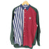 トミーヒルフィガー TOMMY HILFIGER ストライプ切替ロゴ刺繍BDシャツ メンズ JPN:XL