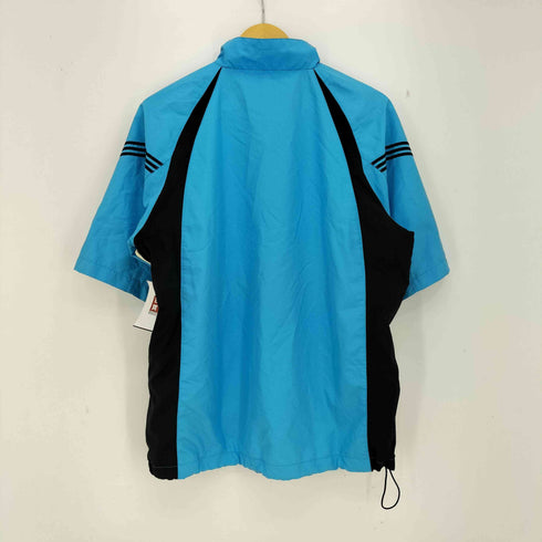 アディダス adidas 半袖 ハーフジップ 撥水 ウインドジャケット メンズ JPN:L