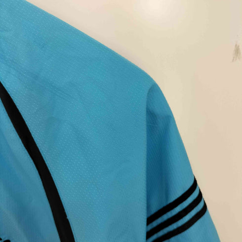 アディダス adidas 半袖 ハーフジップ 撥水 ウインドジャケット メンズ JPN:L