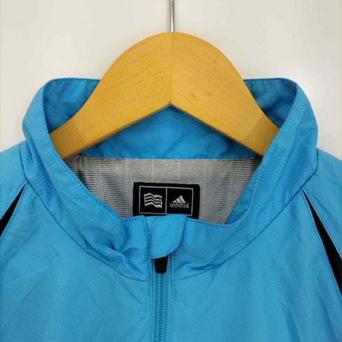 アディダス adidas 半袖 ハーフジップ 撥水 ウインドジャケット メンズ JPN:L