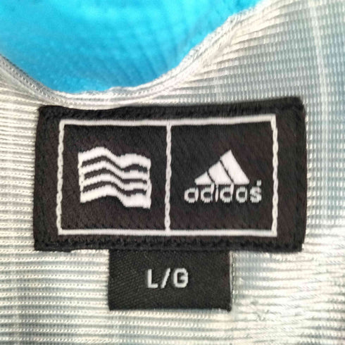 アディダス adidas 半袖 ハーフジップ 撥水 ウインドジャケット メンズ JPN:L