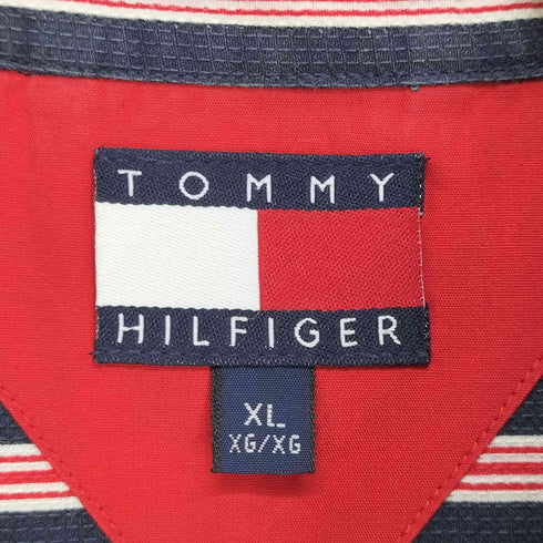 トミーヒルフィガー TOMMY HILFIGER ストライプ柄ロゴ刺繍BDシャツ メンズ JPN:XL