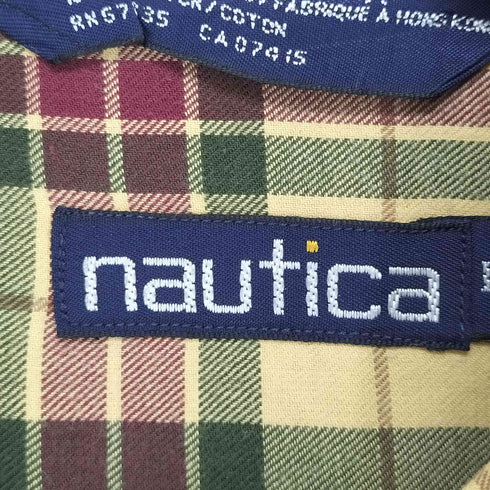 ノーティカ NAUTICA チェック柄ロゴ刺繍BDシャツ メンズ JPN:L