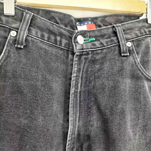 トミージーンズ tommy jeans ブラックバギーデニム メンズ 36/34