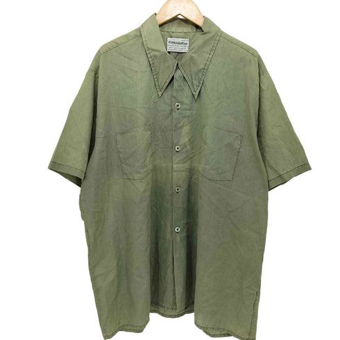 マンハッタン Manhattan 70-80S 襟芯 ダクロンポリ S/Sツイルワークシャツ メンズ XXL