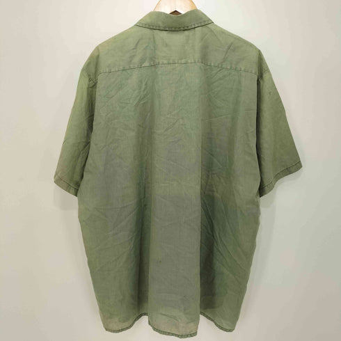 マンハッタン Manhattan 70-80S 襟芯 ダクロンポリ S/Sツイルワークシャツ メンズ XXL