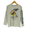 CALIFORNIA SANTA キャラクター スケボー 犬 タヌキ 3Dプリント L/S クルーネック Tシャツ メンズ import:M