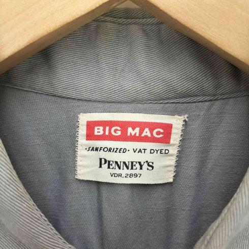 ビッグマック BIG MAC レギュラーカラー L/S ワークシャツ メンズ