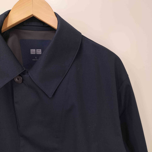 ユニクロ UNIQLO ブロックテックステンカラーコート メンズ JPN:L