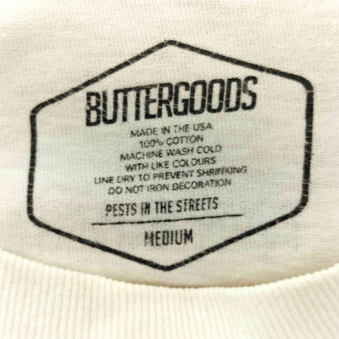 バターグッズ BUTTER GOODS フロントプリント S/S Tシャツ メンズ JPN:M