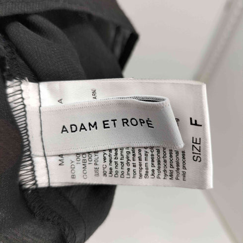 アダムエロペ Adam et Rope 22AW レースアップブザムシアーブラウス レディース FREE