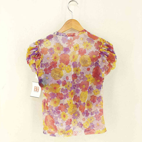コムデギャルソン COMME des GARCONS 花柄 シアーシャツ レディース