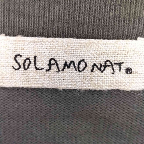 SOLAMONAT ペンネ天竺ショートプルオーバー長袖スウェット レディース FREE