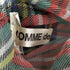 コムデギャルソン COMME des GARCONS チェック柄 ギャザー半袖ブラウス レディース SS