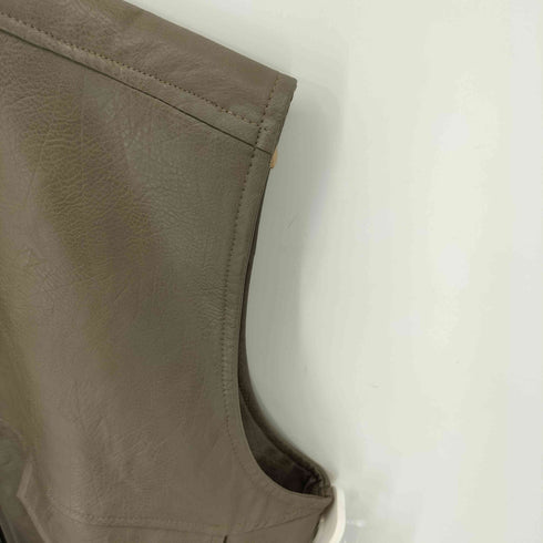 DIEMONDE レザージップベスト メンズ import:M