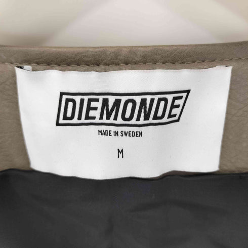 DIEMONDE レザージップベスト メンズ import:M