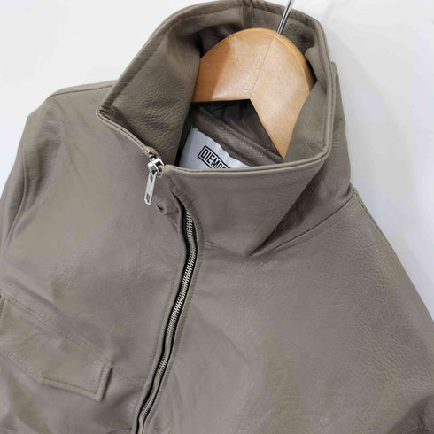 DIEMONDE ハイネック レザージップブルゾン メンズ import:M