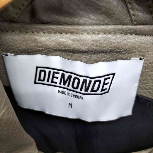 DIEMONDE ハイネック レザージップブルゾン メンズ import:M