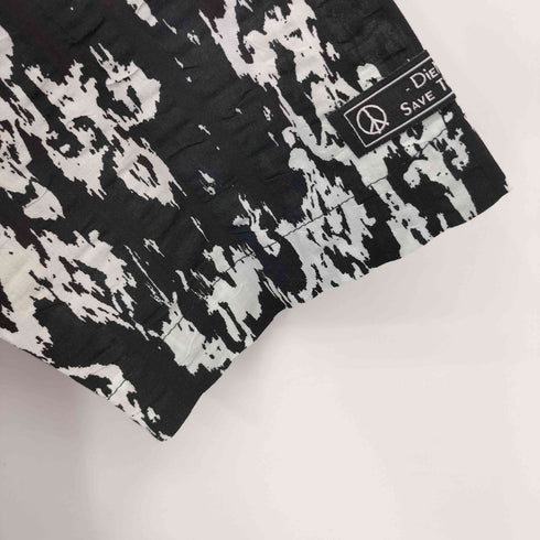 DIEMONDE シワ加工 総柄シャツ メンズ