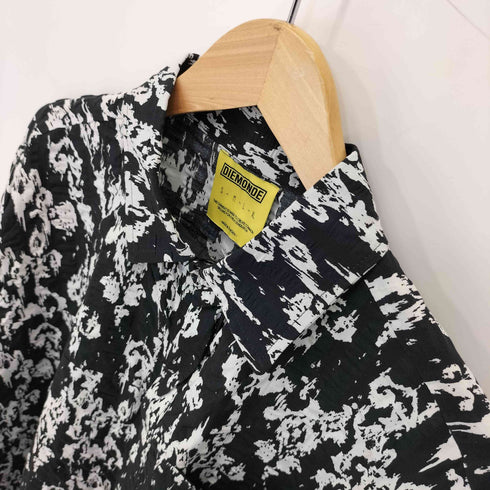 DIEMONDE シワ加工 総柄シャツ メンズ