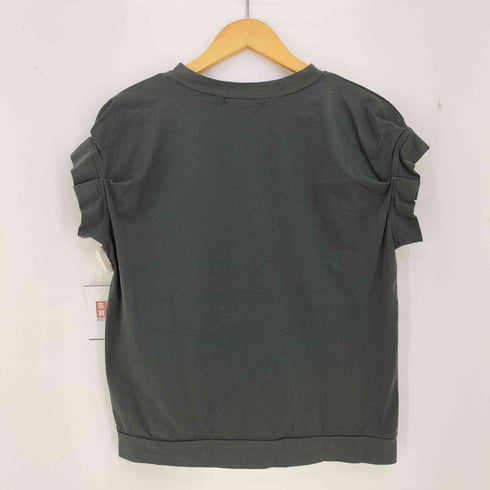 ミズイロインド mizuiro ind 24ss フリルスリーブクルーネックプルオーバー レディース