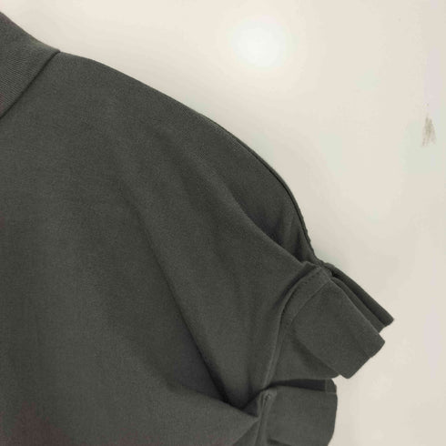 ミズイロインド mizuiro ind 24ss フリルスリーブクルーネックプルオーバー レディース
