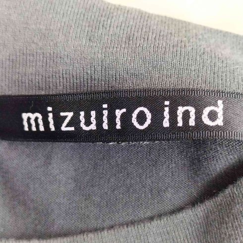ミズイロインド mizuiro ind 24ss フリルスリーブクルーネックプルオーバー レディース