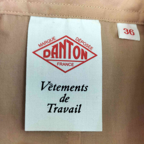 ダントン DANTON T/Cポプリン ショート ワークシャツ レディース JPN:36
