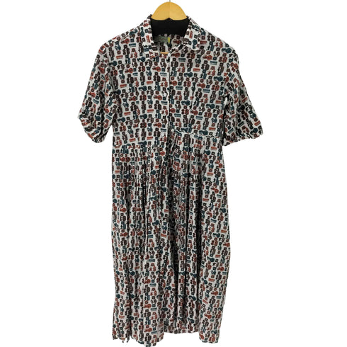 エメラルドモーテル EMERALD MOTEL 総柄シャツワンピース レディース