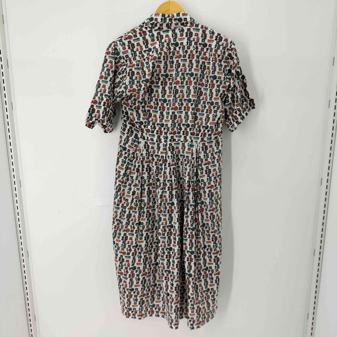 エメラルドモーテル EMERALD MOTEL 総柄シャツワンピース レディース