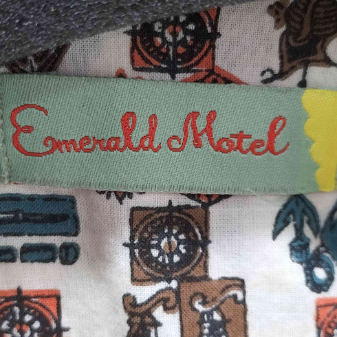 エメラルドモーテル EMERALD MOTEL 総柄シャツワンピース レディース