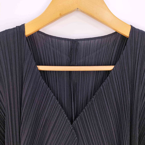 プリーツプリーズイッセイミヤケ PLEATS PLEASE ISSEY MIYAKE BASICS プリーツ ロング カーディガン レディース JPN:2