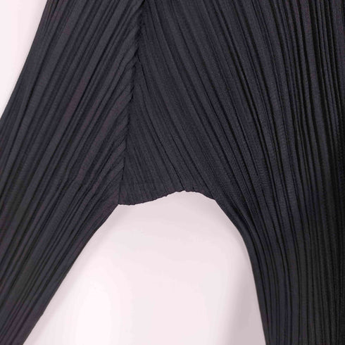 プリーツプリーズイッセイミヤケ PLEATS PLEASE ISSEY MIYAKE BASICS プリーツ ロング カーディガン レディース JPN:2
