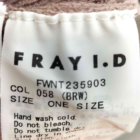 フレイアイディー FRAY I.D ボートネック ニット レディース ONE SIZE