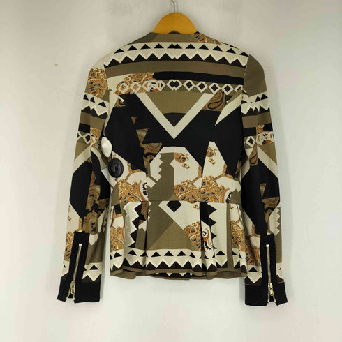 エトロ ETRO 総柄ノーカラージャケット レディース 40