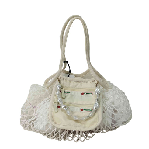 レスポートサック LeSportsac MED NET PEARL BAG フィッシュネットシーソルト レディース