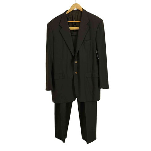 ブリオーニ BRIONI PURE ESCORIAL NM TRAIANO ウールギャバ 段返り3B テーラードジャケット TENSHI ウールギャバ 2タック センタープレススラックス セットアップ メンズ