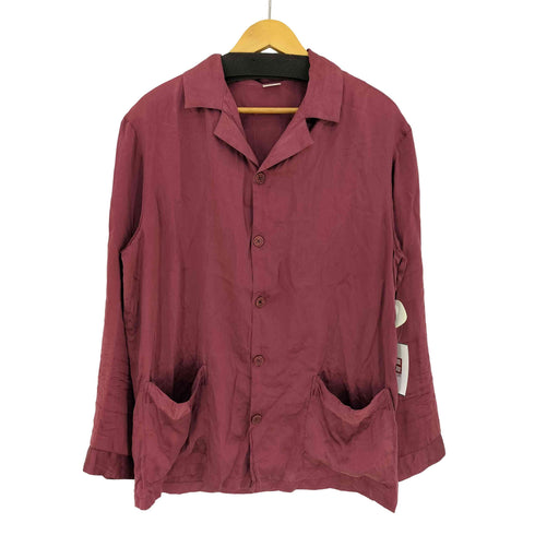 Yamamay シルクオープンカラーシャツ パジャマシャツ メンズ import:M