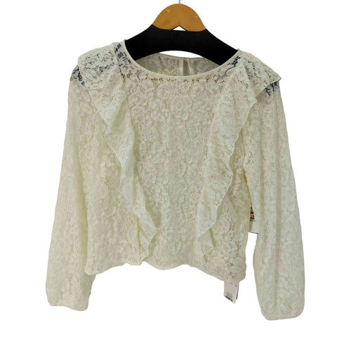 エージーバイアクアガール AG by aquagirl L/S フリルデザインレーストップス レディース JPN:M