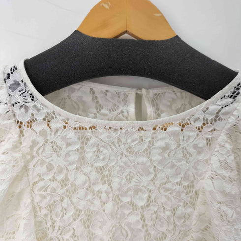 エージーバイアクアガール AG by aquagirl L/S フリルデザインレーストップス レディース JPN:M